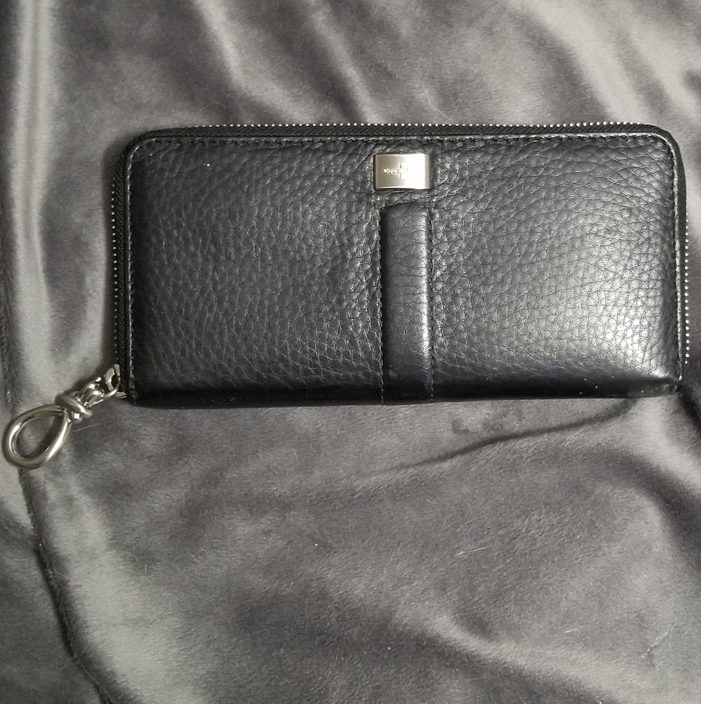Cole Haan Women's Black Pebble Leather Wallet
